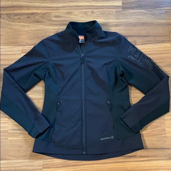 Merrell Jackets & Blazers - Merrell Black Aeroblock Zip Up Lightweight Jacket